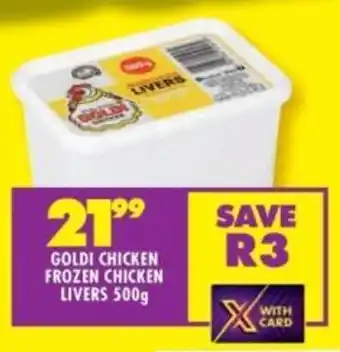 Shoprite Goldi chicken frozen chicken livers offer