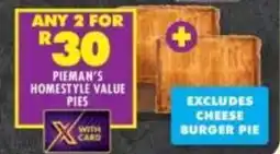 Shoprite Pieman's homestyle value pies offer