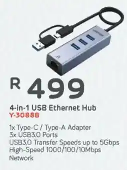 Computer Mania Unitek 4-in-1 USB Ethernet Hub offer