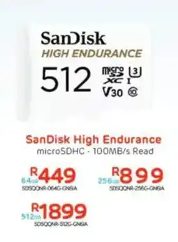Computer Mania SanDisk High Endurance microSDHC-100MB/s Read offer