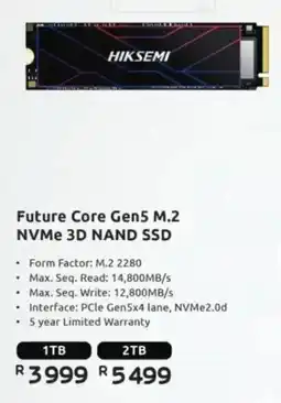 Computer Mania Hiksemi Future Core Gen5 M.2 NVMe 3D NAND SSD offer