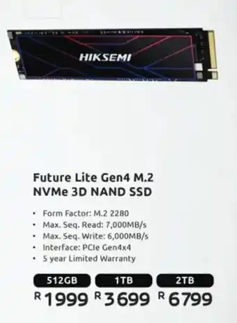 Computer Mania Hiksemi Future Lite Gen4 M.2 NVMe 3D NAND SSD offer
