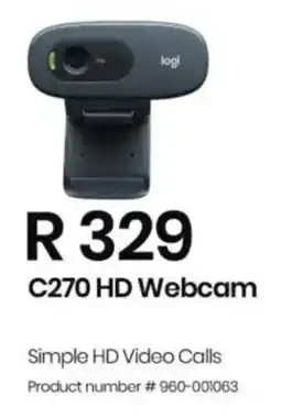 Computer Mania Logitech C270 HD Webcam offer
