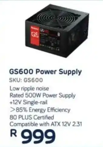 Computer Mania Huntkey GS600 Power Supply offer