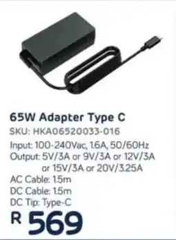 Computer Mania Huntkey 65W Adapter Type C offer