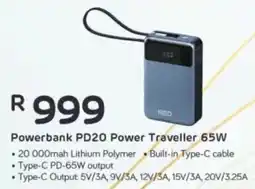 Computer Mania RED-E Powerbank PD20 Power Traveller 65W offer