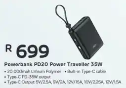 Computer Mania RED-E Powerbank PD20 Power Traveller 35W offer