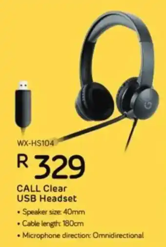 Computer Mania Winx Call Clear USB Headset offer