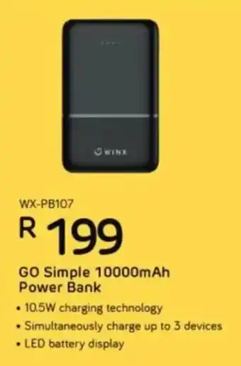 Computer Mania Winx GO Simple 10000mAh Power Bank offer