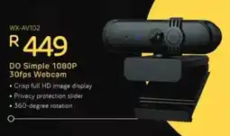 Computer Mania Winx DO Simple 1080P 30fps Webcam offer