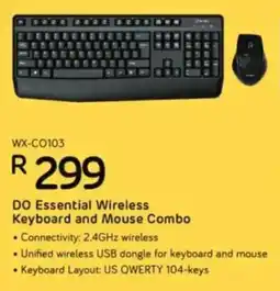Computer Mania Winx DO Essential Wireless Keyboard and Mouse Combo offer