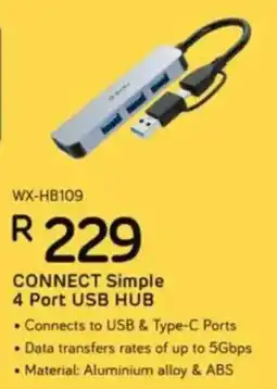 Computer Mania Winx Connect Simple 4 Port USB Hub offer