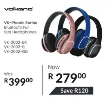 Computer Mania Volkano VK-Phonic Series Bluetooth Full Size Headphones offer