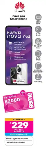 Game Huawei Nova Y63 Smartphone offer