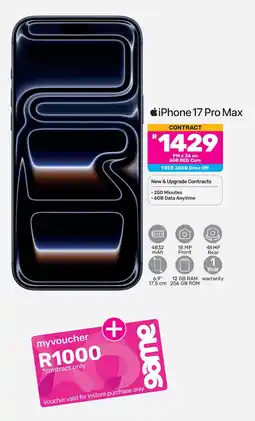 Game iPhone 17 Pro Max offer