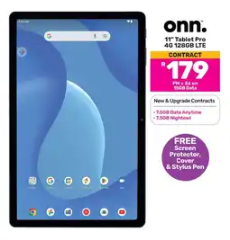 Game Onn 11" Tablet Pro 4G 128GB LTE offer
