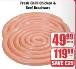 Boxer Fresh Chilli Chicken & Beef Braaiwors offer