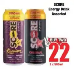 Boxer SCORE Energy Drink Assorted offer