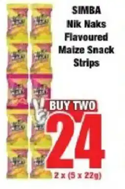 Boxer SIMBA Nik Naks Flavoured Maize Snack Strips offer