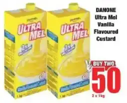 Boxer Danone Ultra Mel Vanilla Flavoured Custard offer
