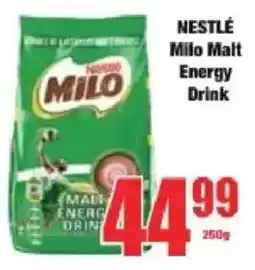 Boxer NESTLÉ Milo Malt Energy Drink offer