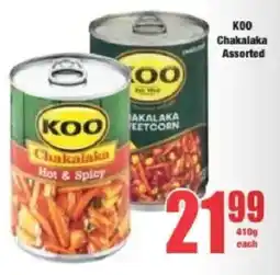 Boxer KOO Chakalaka Assorted offer