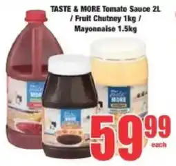Boxer TASTE & MORE Tomato Sauce/ Fruit Chutney/ Mayonnaise offer