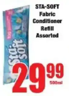 Boxer STA-SOFT Fabric Conditioner Refill Assorted offer