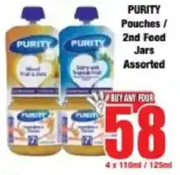 Boxer Purity Pouches/ 2nd Food Jars Assorted offer