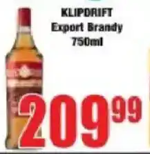 Boxer KLIPDRIFT Export Brandy offer