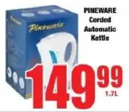 Boxer PINEWARE Corded Automatic Kettle offer