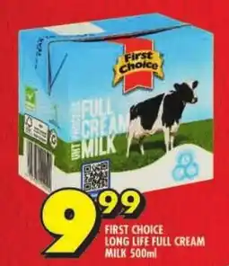 Shoprite First choice long life full cream milk offer