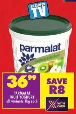 Shoprite Parmalat fruit yoghurt offer