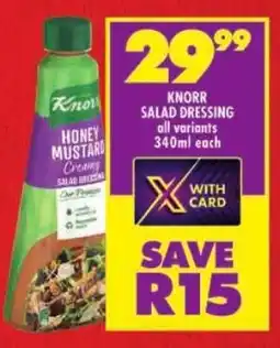 Shoprite Knorr salad dressing offer
