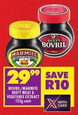Shoprite Bovril/ marmite beefy meat & vegetable extract offer