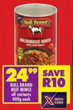 Shoprite Bull brand beef mince offer