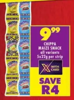 Shoprite Chippa maize snack strip offer