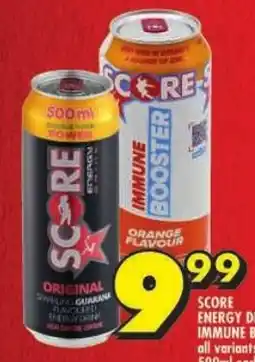 Shoprite Score energy drink/ immune booster offer