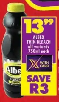 Shoprite Albex thin bleach offer
