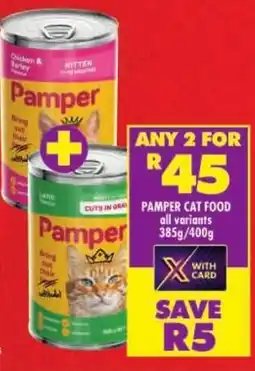 Shoprite Pamper cat food offer