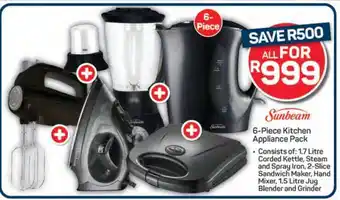 Pick n Pay Sunbeam 6-Piece Kitchen Appliance Pack offer