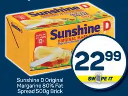 Pick n Pay SUNSHINE D Original Margarine offer