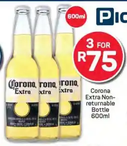 Pick n Pay Corona Extra Non-returnable Bottle 600ml offer