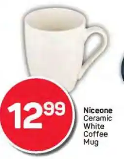 Pick n Pay Niceone Ceramic White Coffee Mug offer