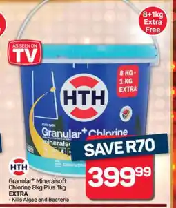 Pick n Pay Hypermarket Granular+ Mineralsoft Chlorine 8kg Plus 1kg EXTRA offer