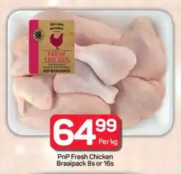 Pick n Pay Hypermarket PnP Fresh Chicken Braaipack 8s or 16s offer