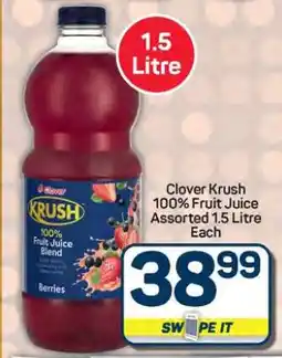 Pick n Pay Hypermarket CLOVER Krush 100% Fruit Juice offer