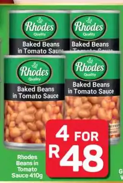 Pick n Pay Hypermarket Rhodes Baked Beans in Tomato Sauce 410g offer