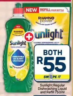 Pick n Pay Hypermarket Sunlight Regular Dishwashing Liquid and Refill 750ml offer