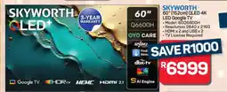Pick n Pay Hypermarket SKYWORTH 60 QLED 4K LED Google TV offer